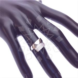 925 Sterling Silver Zirconia Pave  Cocktail Rings