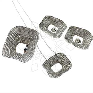 925 Sterling Silver Geometric Ring Earring Pendant Sets