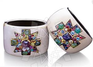 925 Sterling Silver Zirconia Statement  Cuff Bracelets