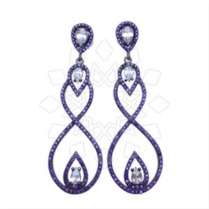 925 Sterling Silver Infinity Statement Earring