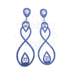 925 Sterling Silver Infinity Statement Earring