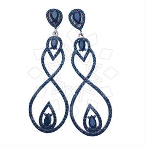 925 Sterling Silver Infinity Statement Earring