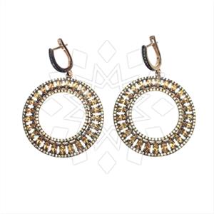 925 Sterling Silver Geometric Statement Earring