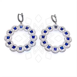 925 Sterling Silver Geometric Statement Earring