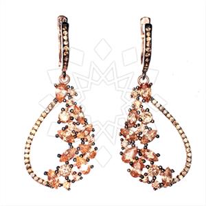 925 Sterling Silver Zirconia Statement  Statement Earring