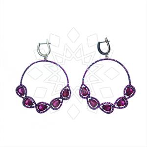 925 Sterling Silver Zirconia Statement Earring