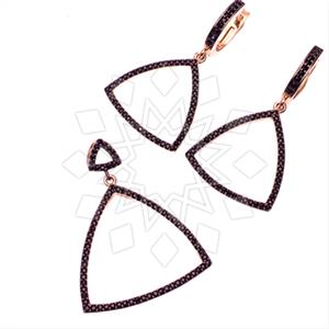 925 Sterling Silver Geometric Earrings Pendant Sets