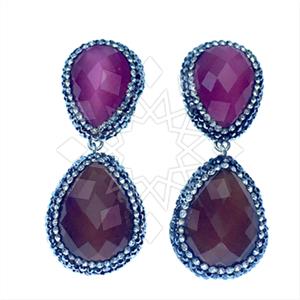 925 Sterling Silver Double Drop Earrings