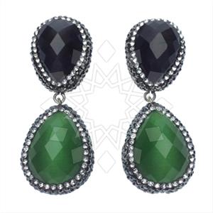 925 Sterling Silver Double Drop Earrings