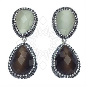 925 Sterling Silver Double Drop Earrings