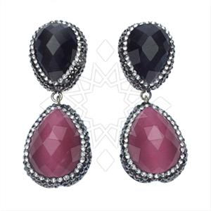 925 Sterling Silver Double Drop Earrings