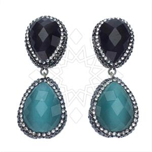 925 Sterling Silver Double Drop Earrings