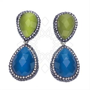 925 Sterling Silver Double Drop Earrings