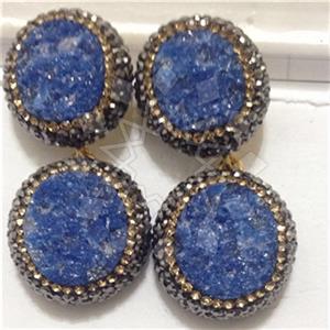 925 Sterling Silver Gem and Crystals Double Drop Earrings