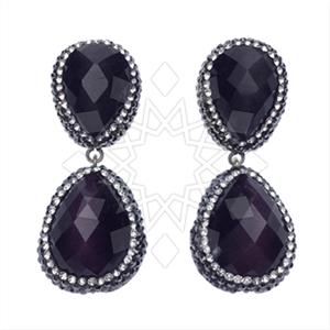 925 Sterling Silver Double Drop Earrings