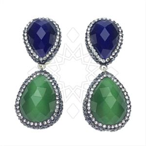 925 Sterling Silver Double Drop Earrings