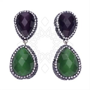925 Sterling Silver Double Drop Earrings