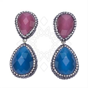 925 Sterling Silver Double Drop Earrings