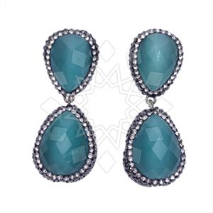 925 Sterling Silver Double Drop Earrings