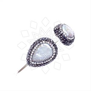 925 Sterling Silver Gem and Crystals Adjustable Bracelet