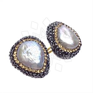 925 Sterling Silver Gem and Crystals Double Gemstone Rings