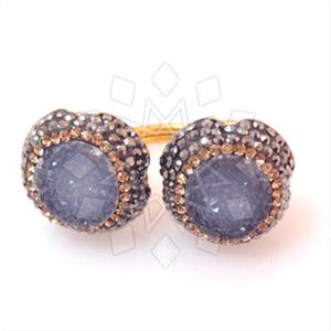 925 Sterling Silver Gem and Crystals Double Gemstone Rings