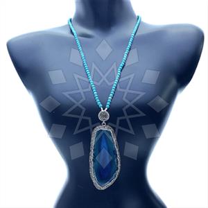 Fashion Gem and Crystals Beaded Necklace