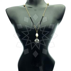 Fashion Gem and Crystals Tassel Necklace