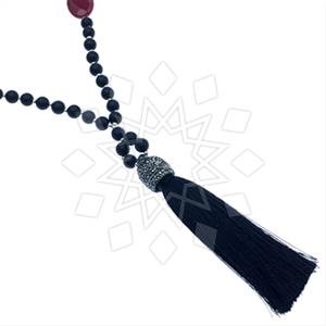 Fashion Gem and Crystals Tassel Necklace