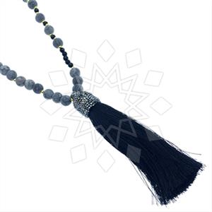 Fashion Gem and Crystals Tassel Necklace
