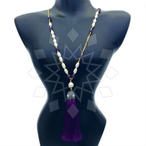 Fashion Gem and Crystals Tassel Necklace