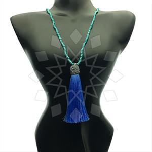 Gemstone and Bead Gem and Crystals Beaded Necklace