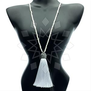 Gemstone and Bead Gem and Crystals Beaded Necklace