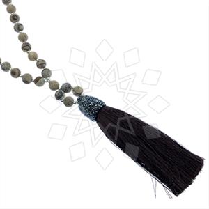 Gemstone and Bead Gem and Crystals Beaded Necklace