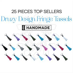 Fashion Gem and Crystals Tassel Necklace