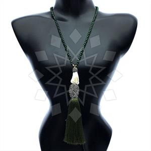 Gemstone and Bead Gem and Crystals Beaded Necklace