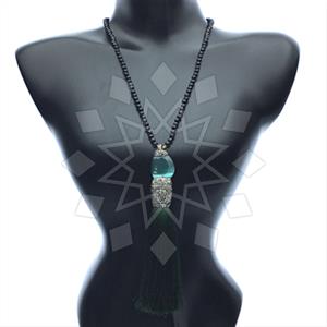 Gemstone and Bead Gem and Crystals Beaded Necklace