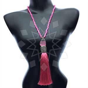 Gemstone and Bead Gem and Crystals Beaded Necklace