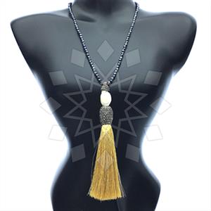 Gemstone and Bead Gem and Crystals Beaded Necklace