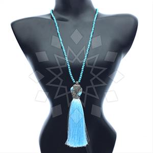 Gemstone and Bead Gem and Crystals Beaded Necklace