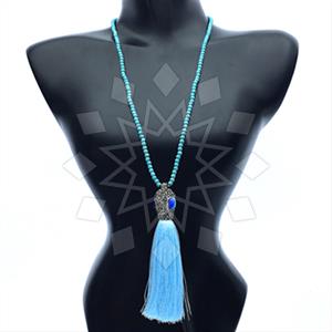 Gemstone and Bead Gem and Crystals Beaded Necklace