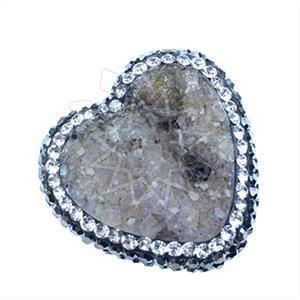 925 Sterling Silver Gem and Crystals Gemstone Rings