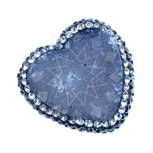 925 Sterling Silver Gem and Crystals Gemstone Rings