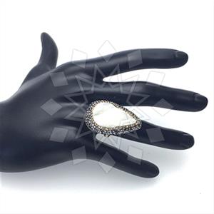 925 Sterling Silver Gem and Crystals Gemstone Rings