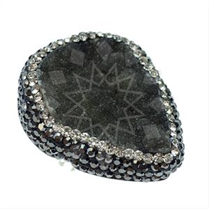 925 Sterling Silver Gem and Crystals Gemstone Rings