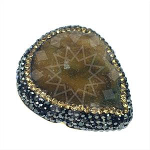 925 Sterling Silver Gem and Crystals Gemstone Rings