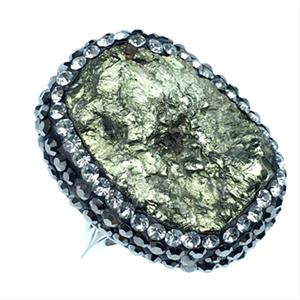 925 Sterling Silver Gem and Crystals Gemstone Rings