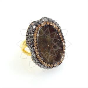 925 Sterling Silver Gem and Crystals Gemstone Rings