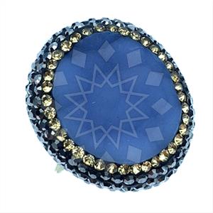 925 Sterling Silver Gem and Crystals Gemstone Rings