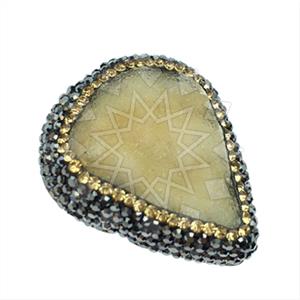 925 Sterling Silver Gem and Crystals Gemstone Rings